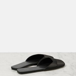 The Row Black Minimalist Mules